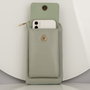 Zoozie Bags Bolso Cruzado de Piel Verde Menta con Compartimento para Teléfono